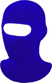 img 4 attached to SATINIOR Adult Winter Ski Balaclava - Knitted Full Face Covering for Outdoor Activities