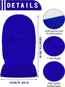 img 2 attached to SATINIOR Adult Winter Ski Balaclava - Knitted Full Face Covering for Outdoor Activities