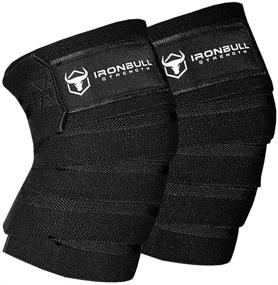 img 3 attached to 🏋️ 80" Elastic Knee Wraps (1 Pair) for Weightlifting, Powerlifting, and Fitness: Support, Compression, and Straps for Squats at the Gym