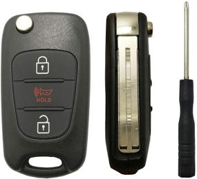img 4 attached to ⚙️ 2011-2013 Kia Soul Rio Sportage Rondo Optima Keyless Entry Replacement Key Fob Shell Cover Case