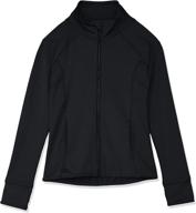 👕 capezio kids' team spirit jacket: perfect blend of style and comfort for young athletes logo