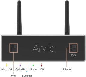 img 3 attached to 📶 Advanced Arylic WiFi & Bluetooth Home Amplifier - 50+50W Stereo Channel, Airplay 1 DLNA, Multiroom Sync - Up2stream A50+