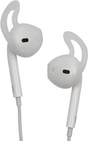 img 2 attached to 🎧 ALXCD Наслаждайтесь для iPhone Earpods, Насадки для наушников, 4 пары антискользящихся мягких силиконовых заменяемых насадок для iPhone7 SE 6s iPhone 6s Plus 5s [Спорт] - Улучшенный SEO, Черный/Белый