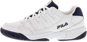 img 2 attached to Fila Womens Pickleball Highrise Metallic Women's Shoes in Athletic