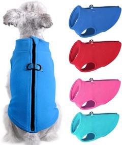 img 4 attached to Dumili Small Dog Sweater: Stylish Zip-Up Fleece Jacket for Small Medium Dogs