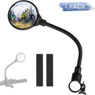 🚴 enhance your bike safety with anggoer bicycle mirrors - adjustable rotatable rear view glass mirror for handlebars logo