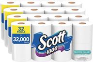 🧻 affordable scott 1000 trusted clean toilet paper - 32 rolls, septic-safe, sustainable bath tissue logo