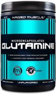 💪 kaged muscle microencapsulated l-glutamine powder - vegan supplement, unflavored, 82 servings, 500 grams logo