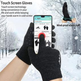 img 3 attached to Achiou Touchscreen Thermal Elastic Anti Slip Sports & Fitness