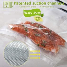 img 3 attached to 🧳 Premium Thickened Vacuum Sealer Bags (6 Pack), Heavy Duty, Smell-Proof, Puncture Prevention | Potane, Food Saver, Seal a Meal | BPA Free | Ideal for Vacuum Storage, Meal Prep, Sous Vide