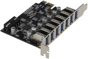 img 1 attached to 💻Карта адаптера Sedna PCIE с 7 портами USB 3.0 и подключением питания Molex - высокоскоростной контроллер NEC хоста, 7 внешних портов.