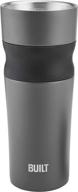 🥤 pureflow grip 360 sip 16oz double wall tumbler charcoal - stainless steel 5253186 logo