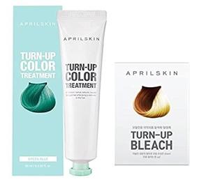 img 3 attached to 🌈 [APRILSKIN] TURN-UP COLOR TREATMENT (Зелено-синий) - по 2 штуки каждого & TURN-UP BLEACH - по 2 штуки каждого