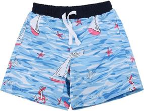 img 4 attached to SOLOCOTE Boys' Swim Trunks SLN6010 - Bathing Swimsuit for Kids