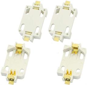 img 1 attached to 💡 QMseller 4Pcs White Surface Mount SMD CR2032 Cell Button Battery Holder Socket - Secure and Convenient Battery Storage Solution