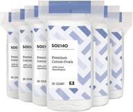 🩸 solimo oval premium pads 50 ct (pack of 6) by amazon brand logo