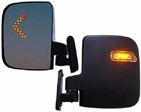 img 3 attached to 🔆 Enhanced Visibility LED Side Mirror Set for Rhox Golf Carts