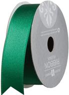 🎀 jillson roberts 1-inch double faced satin ribbon: hunter green, 6 spool-count - available in 21 vibrant colors logo