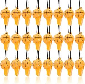 img 4 attached to Basketball Party Favor Whistles Pack