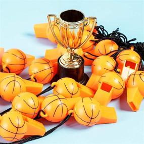 img 3 attached to Basketball Party Favor Whistles Pack