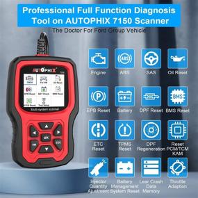 img 2 attached to AUTOPHIX OBD2 Scanner Code Reader for Ford Lincoln Mercury, 7150 Full Systems Diagnostic Scanner Tool with Engine, 🚗 ABS, SRS, SAS, BMS, EPB, TPMS, Transmission, DPF Regen, Oil Reset - Suitable for All Ford Cars After 1991