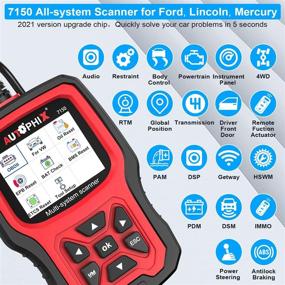 img 1 attached to AUTOPHIX OBD2 Scanner Code Reader for Ford Lincoln Mercury, 7150 Full Systems Diagnostic Scanner Tool with Engine, 🚗 ABS, SRS, SAS, BMS, EPB, TPMS, Transmission, DPF Regen, Oil Reset - Suitable for All Ford Cars After 1991
