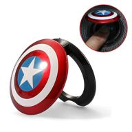 🛡️ captain america car start button cover, durable abs engine start button cover with captain america design, stylish captain america auto start ring cover logo