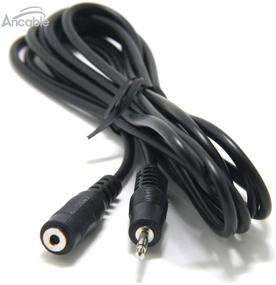 img 4 attached to 🔌 Ancable 2-Pack 6-Feet 3.5mm 1/8" TS Mini Mono Audio Extension Cable - Ideal for 12V Trigger, IR Sensor/Receiver/Extender/Blaster/Repeater and More!