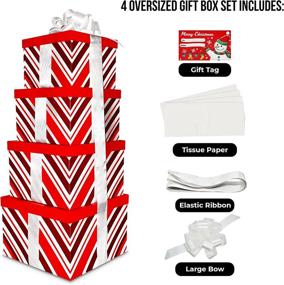 img 3 attached to 🎁 Maximizing Style and Space: Large Stackable Decorative Gift Boxes