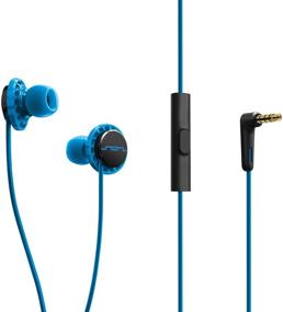 img 2 attached to 🎧 SOL REPUBLIC Relays Sport Wired 1-Button In-Ear Headphones - Android Compatible, Secure Fit for Workouts, No-Fall Design, Noise Isolation, Multiple Ear Tip Sizes, Perfect for Calls - Blue (1152-36)