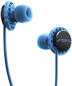 img 3 attached to 🎧 SOL REPUBLIC Relays Sport Wired 1-Button In-Ear Headphones - Android Compatible, Secure Fit for Workouts, No-Fall Design, Noise Isolation, Multiple Ear Tip Sizes, Perfect for Calls - Blue (1152-36)