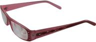 👓 red and pink frame women's high-powered reading glasses +6.00 magnification aspheric lenses with matching case logo