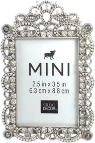 img 2 attached to Bejeweled Silver Metal Picture Frame