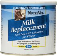 probiotic enriched 12-ounce nutri-vet milk replacement for kittens logo