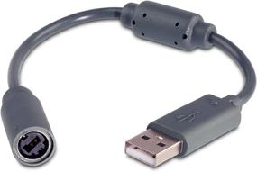 img 4 attached to 🎮 Fosmon Replacement USB Breakaway Cable for Xbox 360 Wired Controllers - Dark Grey (1 Pack) - Enhanced SEO