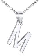 silvercute sterling alphabet personalized necklace logo