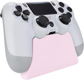 img 1 attached to 🌸 Cherry Blossoms Pink Controller Display Stand for PS4 - eXtremeRate Gamepad Holder with Soft Touch Desk Stand and Rubber Pads (Controller NOT Included)