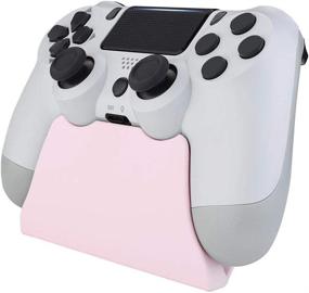 img 2 attached to 🌸 Cherry Blossoms Pink Controller Display Stand for PS4 - eXtremeRate Gamepad Holder with Soft Touch Desk Stand and Rubber Pads (Controller NOT Included)