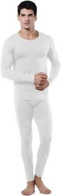 img 3 attached to Men's Ultra Soft Thermal Underwear Set with Fleece Lining - 9M Base Layer Long Johns