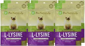 img 1 attached to Multipack of Pet Naturals of Vermont L-Lysine: 60 Fun-Shaped Chews for Cats in Convenient 6-Pack Bundle