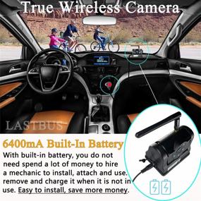 img 1 attached to 📷 Magnetic Wireless Backup Camera - LASTBUS Gooseneck Hitching & Travel Trailer Rechargeable WiFi Backup Camera for iPhone, iPad, Android - Easy Install for Horse, Boat, RV, Camper, Fifth Wheels