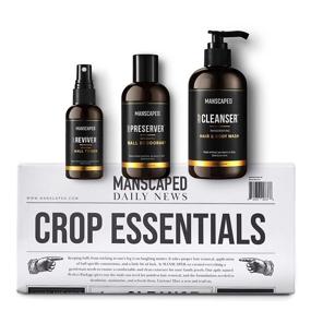 img 4 attached to Manscaped Crop Essentials: Male Care Hygiene Bundle with 🧔 Invigorating Body Wash, Moisturizing Ball Deodorant, Body Toner, and Shaving Mats