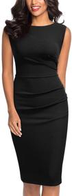 img 4 attached to Miusol Womens Ruffle Sleeveless Cocktail 👗 Dress: Perfect Women's Clothing for Suiting & Blazers