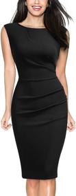 img 2 attached to Miusol Womens Ruffle Sleeveless Cocktail 👗 Dress: Perfect Women's Clothing for Suiting & Blazers