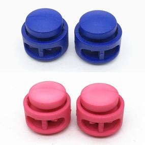 img 1 attached to Supvox 50pcs Plastic Spring Cord Lock End Toggle Stoppers Assortment for Camping, Hiking & Shoelace Replacement - Mixed Colors