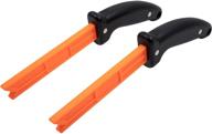 🛠️ optimized pair of safety woodworking push sticks - each with contoured handle incorporating two rare earth magnets. perfect for safely pushing stock through table saws, router tables, shapers, and jointers. logo