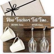 🎁 giftagirl popular teacher appreciation gift: fun teacher gifts for women - how teachers tell time mugs (glasses not included), an unforgettable and memorable gift логотип