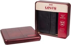 img 1 attached to Levi's Trifold Men's Wallet with Window