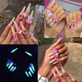 img 3 attached to ⭐ SXC Cosmetics Poly Gel Nail Kit Zodiac Series 2 - Glow in The Dark All-in-One Gel Nail Extensions Starter Kit G-12