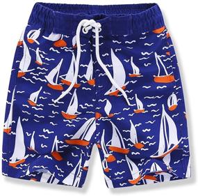 img 4 attached to Kute Koo American Patriotic Boys' Swimwear: Stylish Bathing Clothing for a Patriotic Swim!